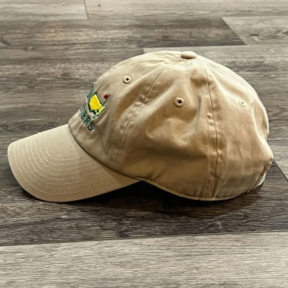 Vintage 2010 Masters Tan Khaki Hat Cap Quality Embroidered Phil Mickelson Winner - Picture 5 of 7